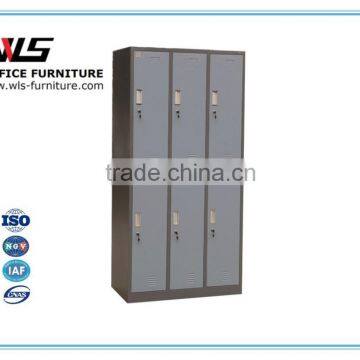 Hot sale fashional luoyang steel six-door clothes cabnet