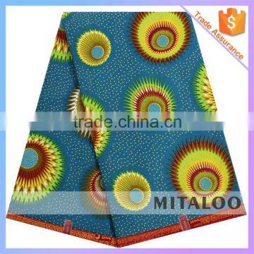 Mitaloo Wholesale 100% Cotton Fabric Printed Real Wax Fabric For Dressing MH3070