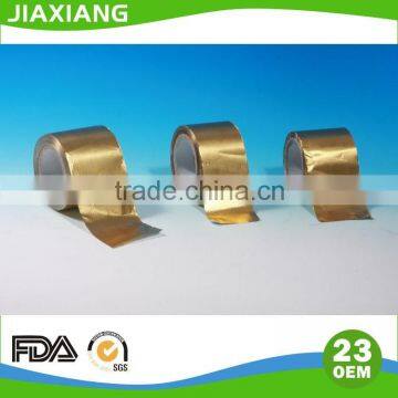 8011 soft Golden colored Aluminum Foil paper printing roll