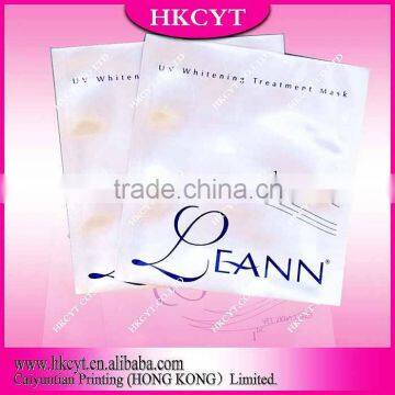 Hot cosmetic plastic packaging bag/Whitening Mask tool plastic packaging bag