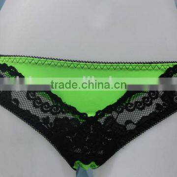 The hot front unique lace style briefs/pure color panty