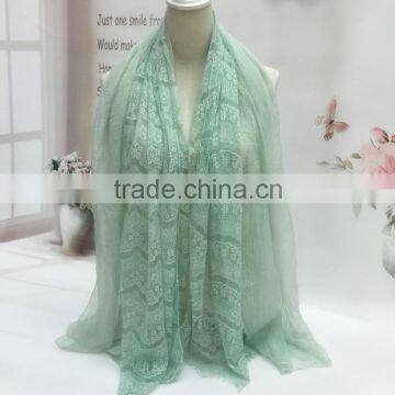 High Grade Crinkled Plain Crepe Shawl 100% Real Chiffon Silk Scarf Women photo-3