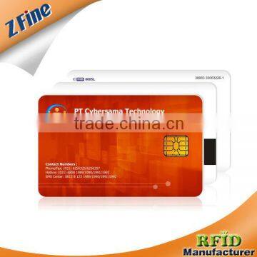 125KHZ &13.56 MHZ RFID Contact & Contactless Card for security
