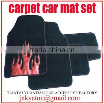 fire car mat pvc fire carpet car mat