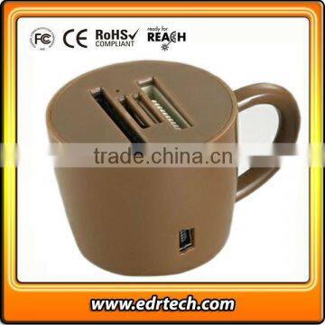 Desk decaration multi card reader cup design