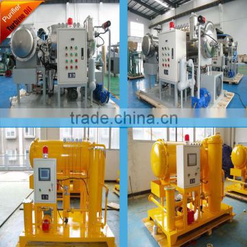 Oil coalescing dehydration plant for light oil like fuel oil turbine oil