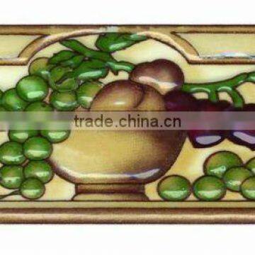 8X25 wall ceramic decorative borders