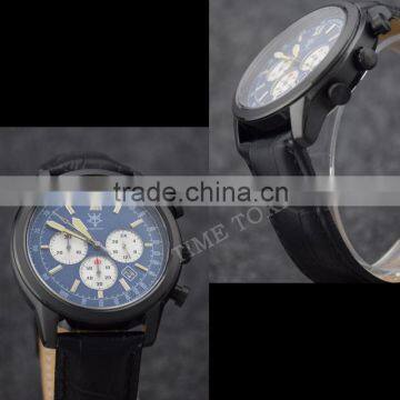 Fashion Sport Chronograph Men Watches Luxury Quartz Miyota Auto Date Stainless Steel Water Resistant Leather Sapphire Glass Lum photo-5