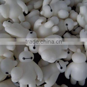 Glow in the Dark Baymax Characeter Mascot Football Baymax Keychain PVC photo-4