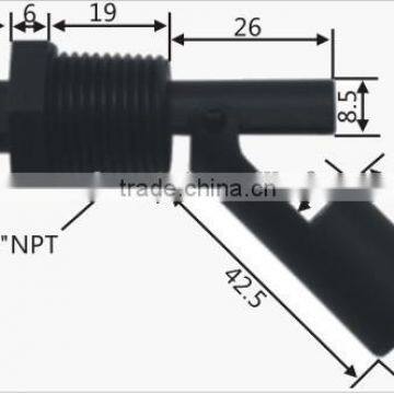 side mounted water float level sensor/ PP material/ liquid level switch 5CFS-YZ-2