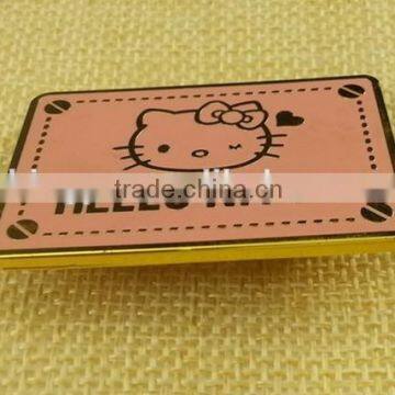 2015 New Arrive Retangle Shape Enamelled Metal Badgs For Shoe and Handbag--15669 photo-3