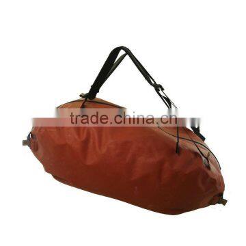 Orange 100% waterproof duffel bag