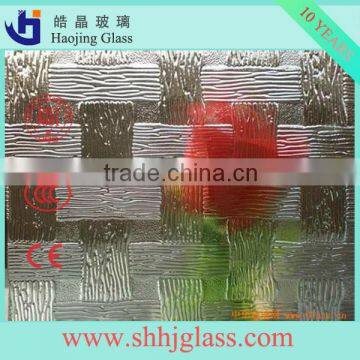 Shahe supply bamboo figured glass