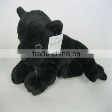 Cute black America leopard stuffed animal toy