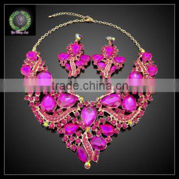 2016 New Arrival African Gold Plated Jewelry set which for Wedding jewelry set Match Clothes KHK879