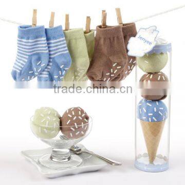 Cute design 100% crocheted funny baby socks gift sets wholesale