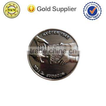 Beautiful fashion custom head round blank magnetic name badge as souvenir