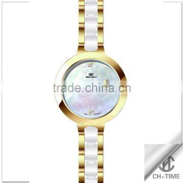 Ceramic fancy ladies watches models japan movt wrist watch