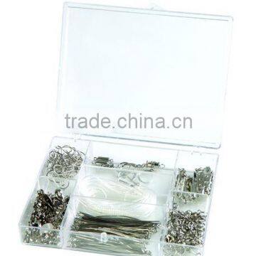 Jewelry plastic bead box 6 Clear Utility Box