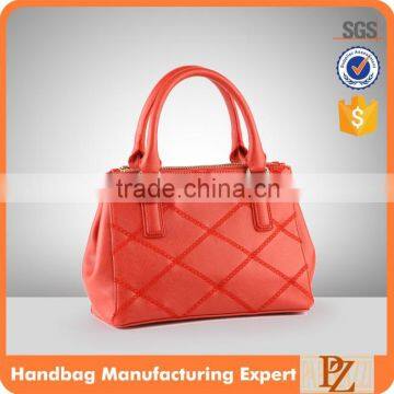 M3702 2016 hot sale fashion handbag for young lady pu tote bag manufacturer