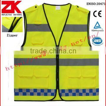 Manufacturer Yellow Safety Vest With Multi Pockets photo-3