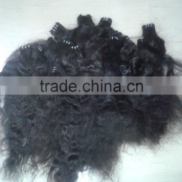 Indian Remy Single Drawn Hair , Bulk Hair