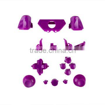 Solid Purple Video Game Accessories Replacement Repair Mod Kit Parts Full Button Sets for Xbox One Controller