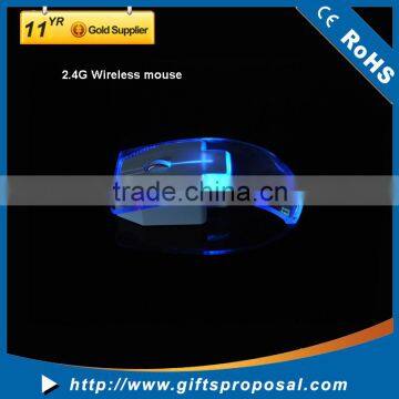 Wholesale Price Transparent Shell with LED Lighting Mouse for Computer