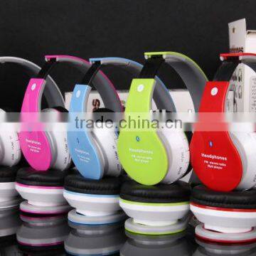 Foldable Stereo Handfree Bluetooth Wireless Headphone Support TF card and FM radio