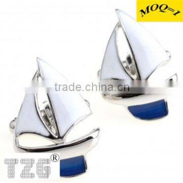 TZG02223 The Popular Sailing Boat Ship Cufflink Cuff Link