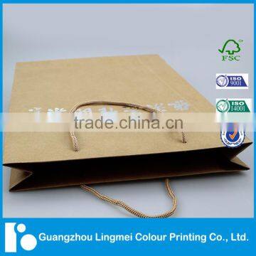2016 Cheapest Top Quality Luxury Gift Paper Bag Printing ,Shopping Brown Paper Bag,Custom Kraft Paper Bag With Handle photo-2