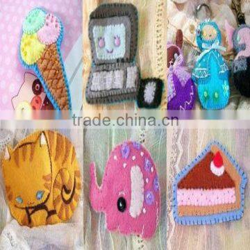 cute felt accessories for wallet