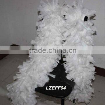 Fluffy White Turkey Feather Boa Turkey Ruff Boa LZEFF04