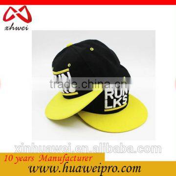 Hip-hop Cap Cheap Wholesale Custom Hats 6 Panel Snap back Caps