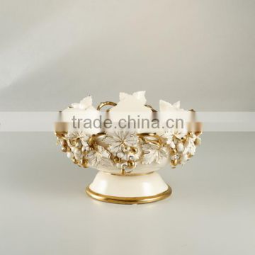 High quality art decorative ceramic fruit bowl