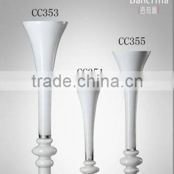 wholesale decorative glass trumpet vase