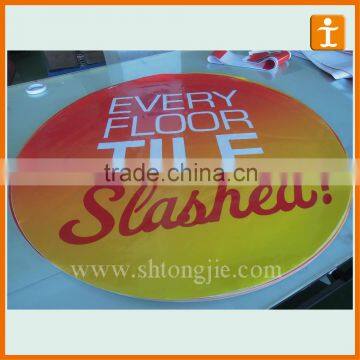 Cut into Roundness vinyl decals , 3M sticker label print,reflective floor sticker printing