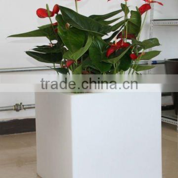 GR1840 cube flower vase plastic, plastic cube planters