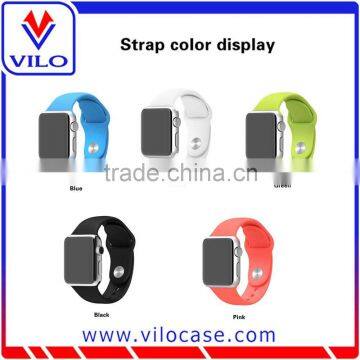 Fashion Green Silicone Watch Band for Apple Watch, Silicone Watch Strap Supplier's Choice photo-2