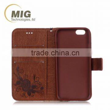 Fasion Designed Diamond Butterfly Wallet Leather Case Cover With Strap, Leather Case With Inside TPU for Iphone 6s/6 Plus photo-3