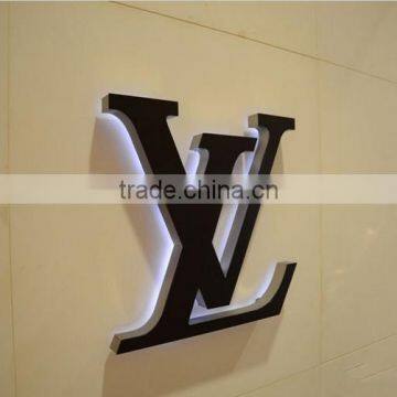 Stainless steel acrylic led backlit signs of advertising resin led channel letter signs