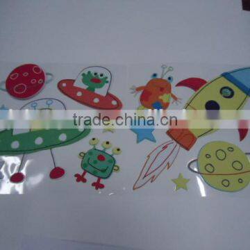 2014 cartoon design puffy stickers/3d stickers