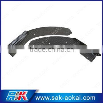 Canard Wing C Style Universal Carbon Fiber Lip Splitter photo-4