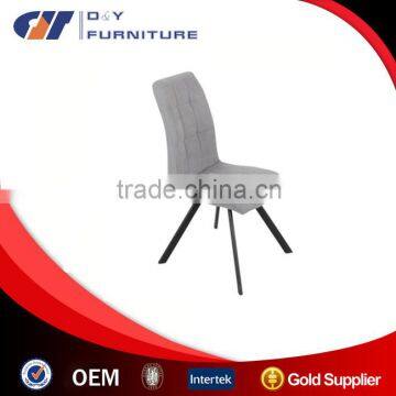 modern comfortable design fabric metal tube dining chair