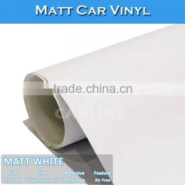 CARLIKE Matt White Satin Color Change Foil Car Sticker Factory