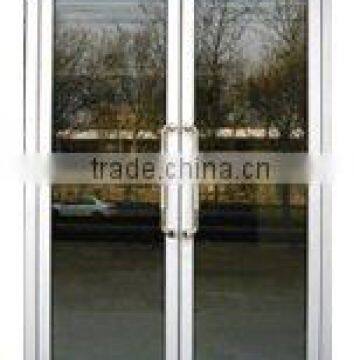 aluminum frame door with stainless steel handle