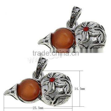 Zinc Alloy Cats Eye Pendants