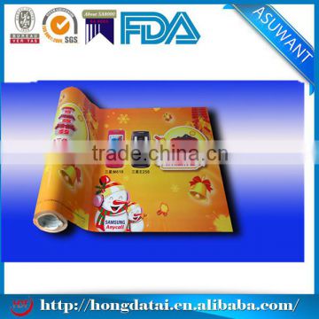 food plastic packaging roll film/plastic film roll making machine