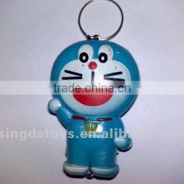 Lovely design blue JINGLE cat key chain