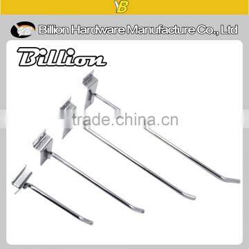 High Quality Metal Chrome Display Slatwall Hooks photo-2